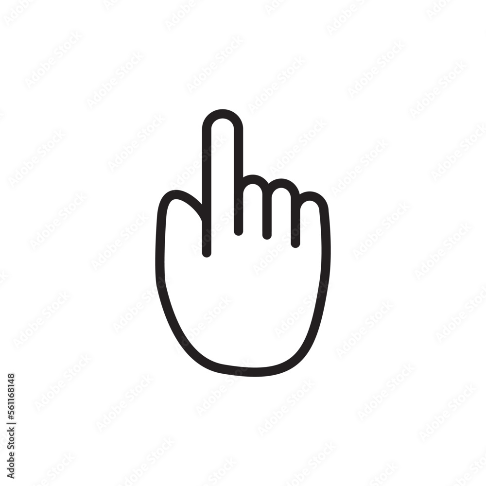 Fototapeta premium Hand,Touchscreen icon vector logo design illustration