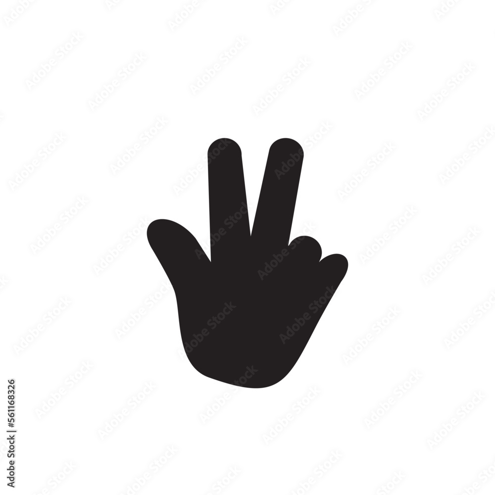Fototapeta premium Hand icon ,finger icon vector logo design template