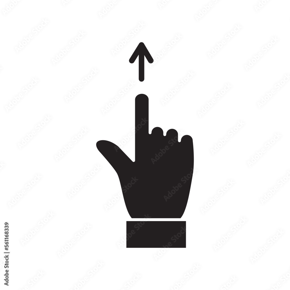 Touchscreen icon vector logo design template Touchscreen icon vector logo design template