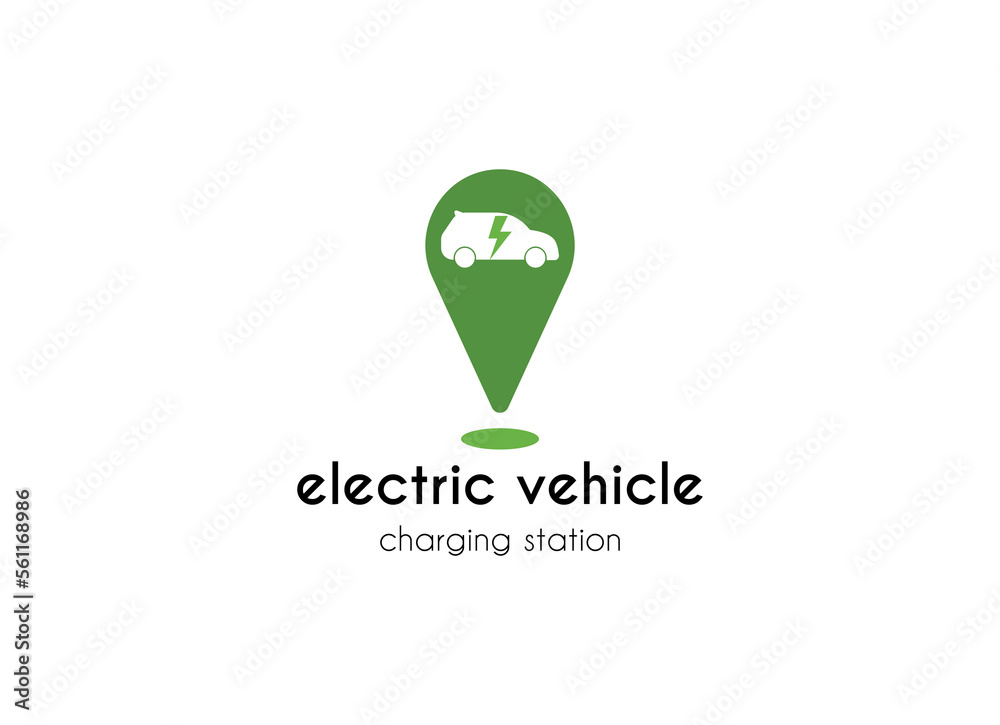 Electrical charging station vector icon