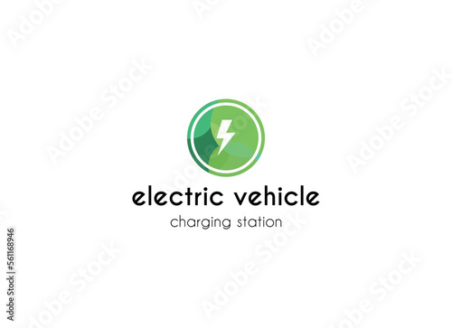 Electrical charging station vector icon