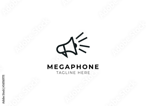 storyteller logo design inspiration . simple speaker logo design template