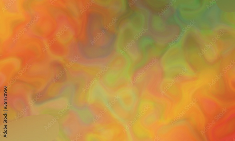 abstract colorful blurry green orange background