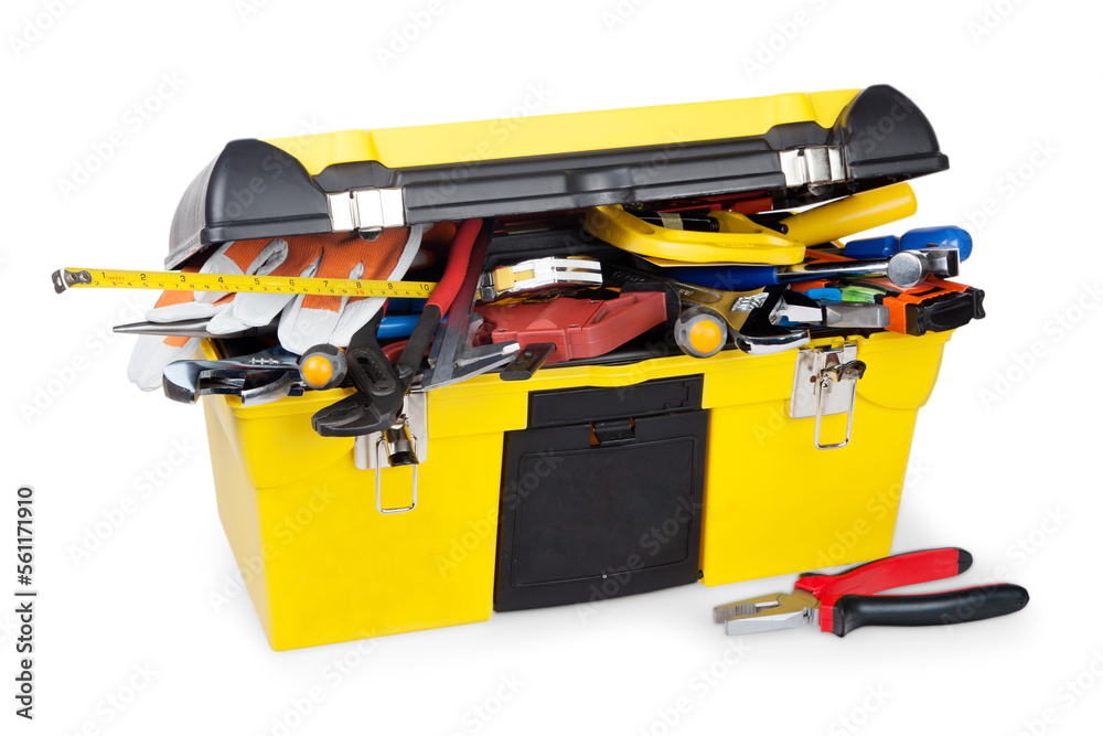 Big plastic toolbox with different Work Tool Big plastic toolbox with different Work Tool