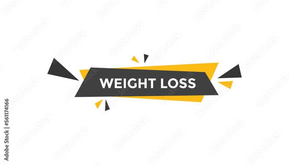 Weight loss button web banner templates. Vector Illustration

