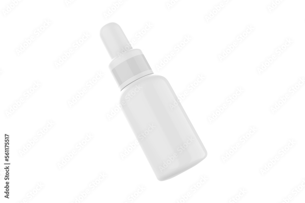 Dropper Bottle Mockup Isolated On White Background. 3d illustration Dropper Bottle Mockup Isolated On White Background. 3d illustration