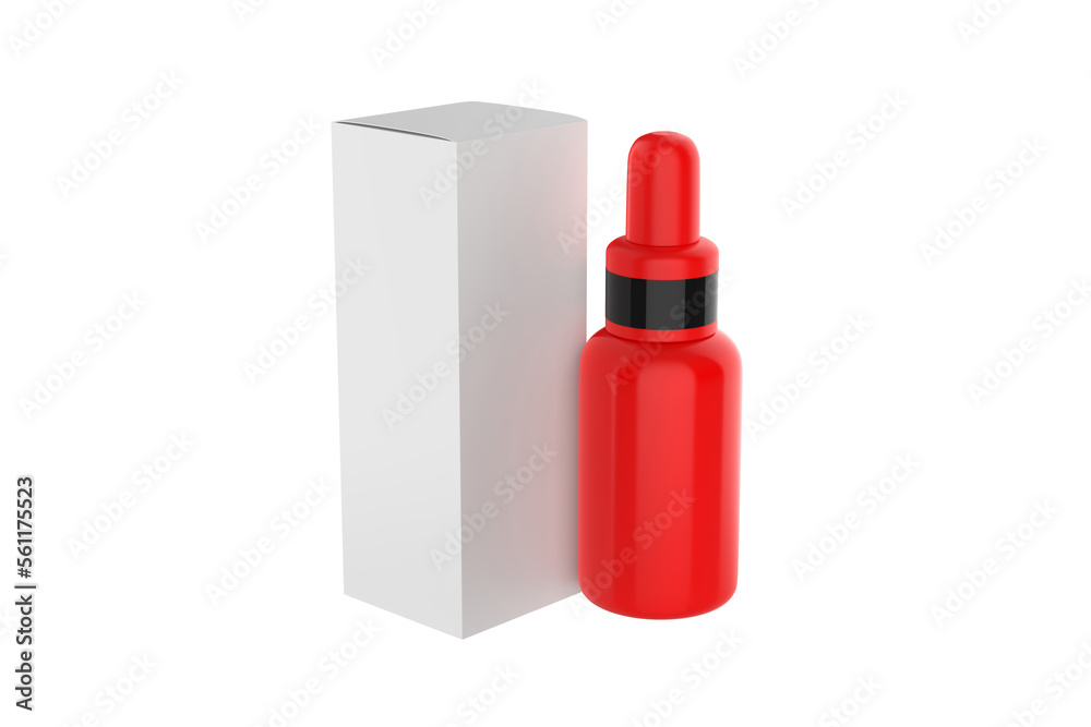 Dropper Bottle Mockup Isolated On White Background. 3d illustration Dropper Bottle Mockup Isolated On White Background. 3d illustration