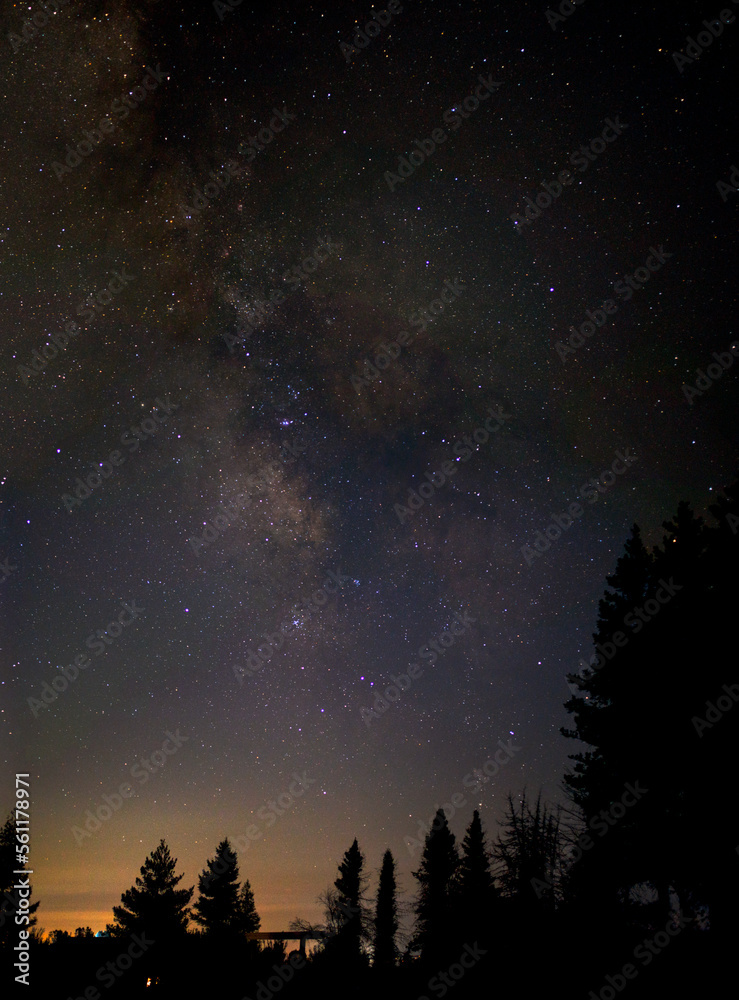 Milky Way and a starry night sky