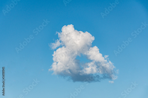 white clouds on blue sky