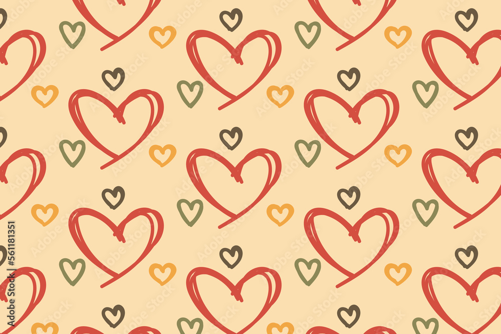 seamless pattern with love 