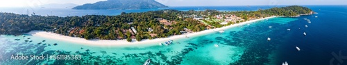 Aerial view of Pattaya Beach in Koh Lipe  Satun  Thailand
