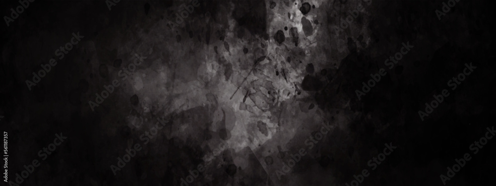 Abstract black and grey backdrop concrete texture background banner pattern. Dark black texture chalk board and grunge banner background Abstract black and grey backdrop concrete texture background banner pattern. Dark black texture chalk board and grunge banner background
