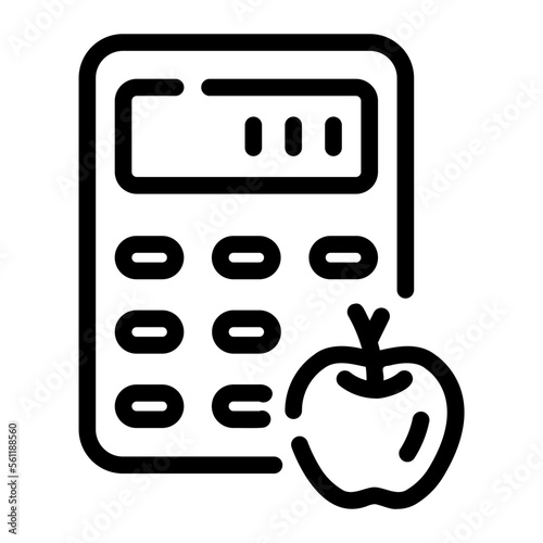 calories line icon