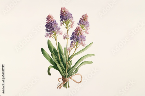 Hyacinthus orientalis - Watercolour (Generative Art)