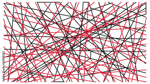 vector Asymmetrical texture with random chaotic lines colors abstract geometric pattern