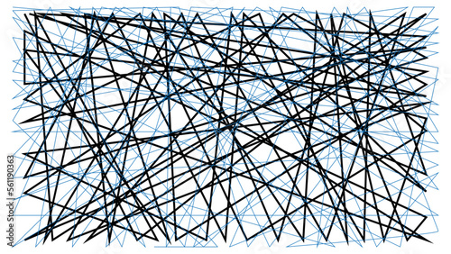 vector Asymmetrical texture with random chaotic lines colors abstract geometric pattern