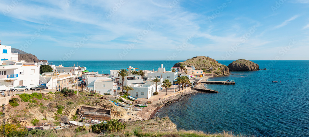 La Isleta,  cabo de gata, natural park near Almeria in Spain