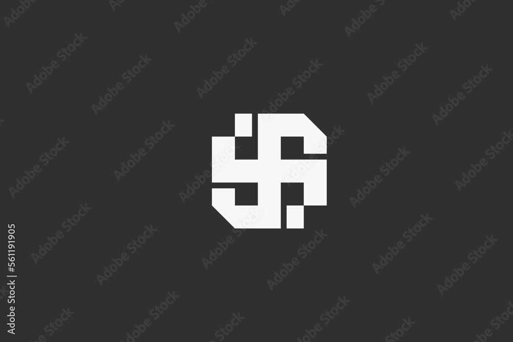 Illustration vector graphic of geometric plus Illustration vector graphic of geometric plus