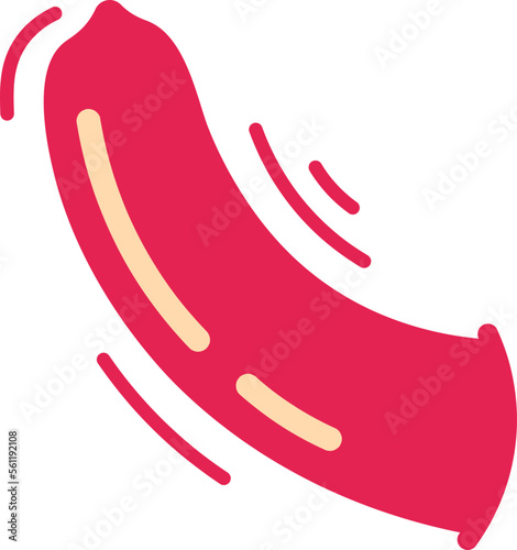 Simple Condom Flat Vector Illustration