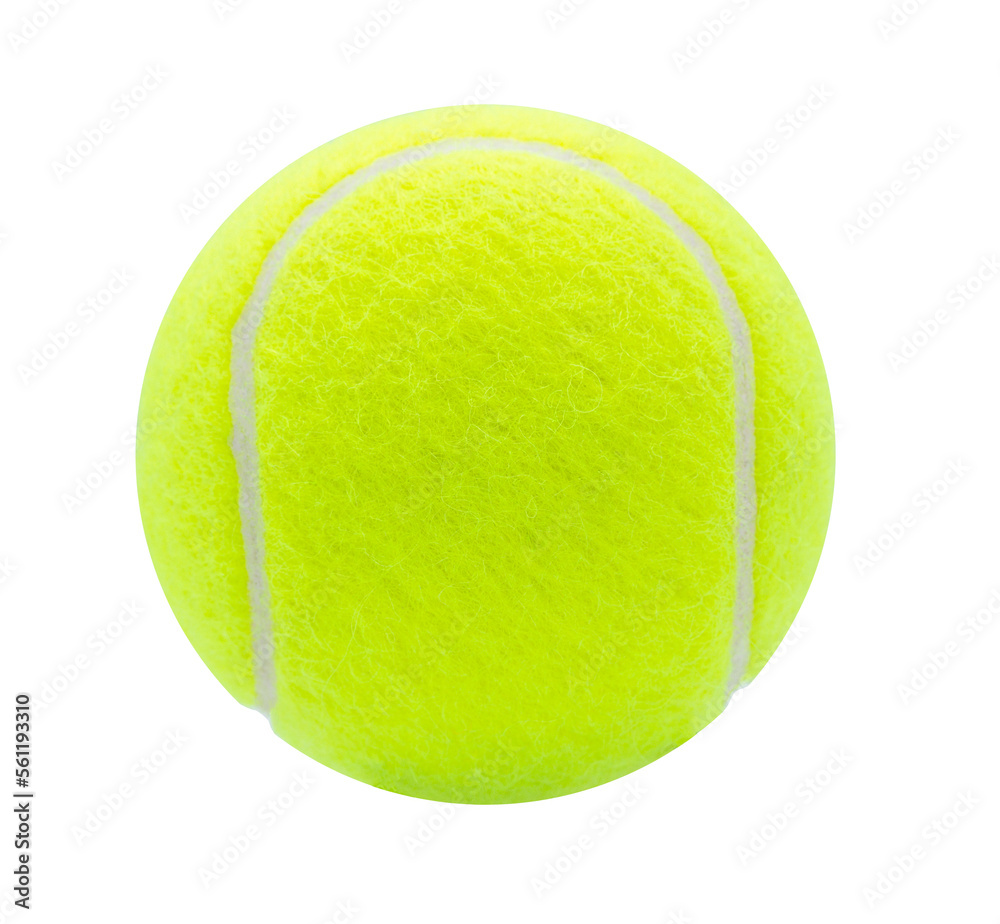 tennis ball isolated on white background.clipping path