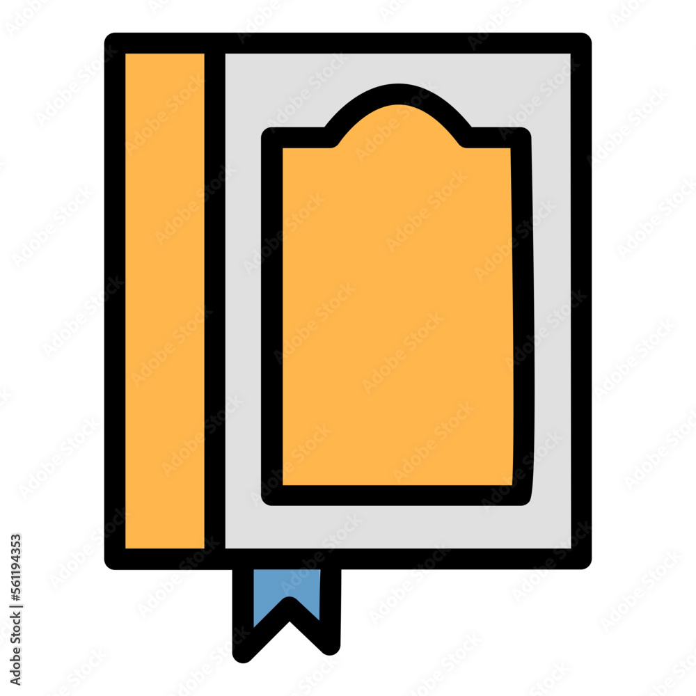 Quran color line icon