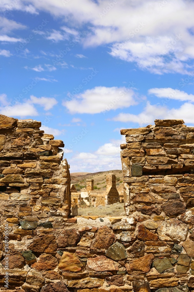 ruins of the settlement