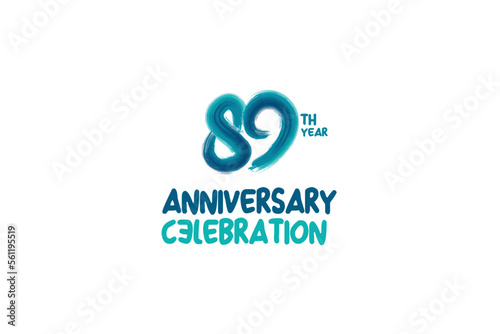 89 year anniversary, 89 years, 89th, abstract, anniversary, art, background, banner, blue, brochure, business, card, celebrate, celebration, concept, congratulation, corporate, creative, decoration, d