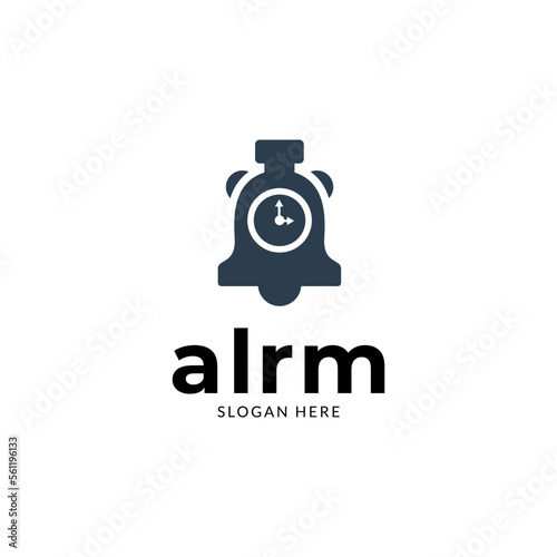 alarm ring signal logo vector template.