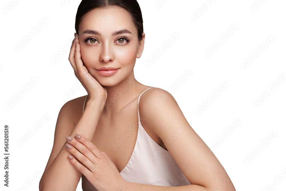 © Oleg Gekman - Portrait beautiful young woman with clean fresh skin. Model with healthy skin, close up portrait. Cosmetology, beauty and spa © Oleg Gekman - Portrait beautiful young woman with clean fresh skin. Model with healthy skin, close up portrait. Cosmetology, beauty and spa