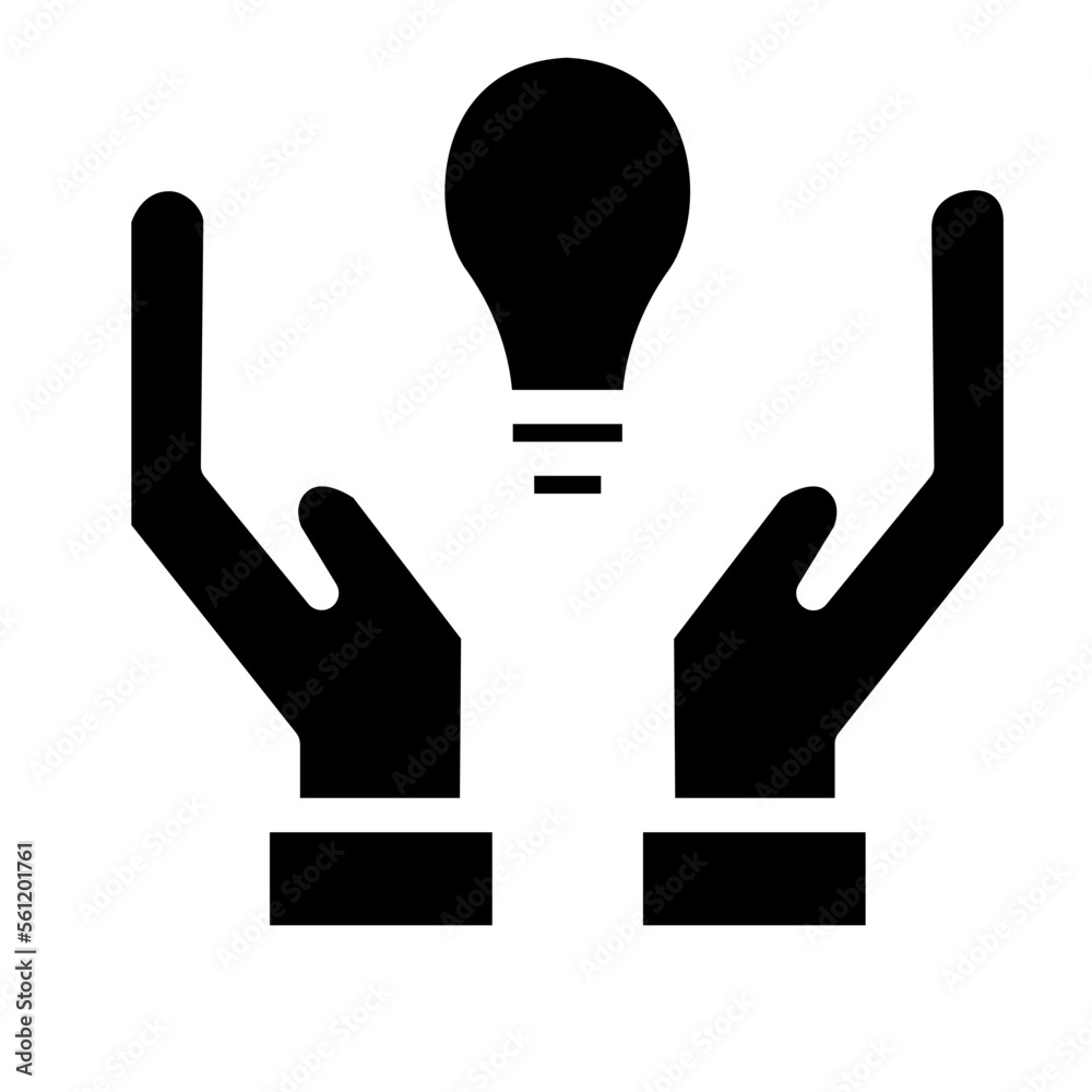 Obraz premium idea glyph icon