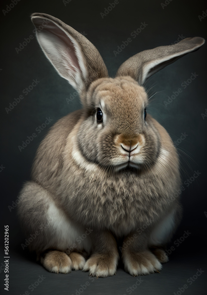 Obraz premium Generative AI. Rabbit No. 10