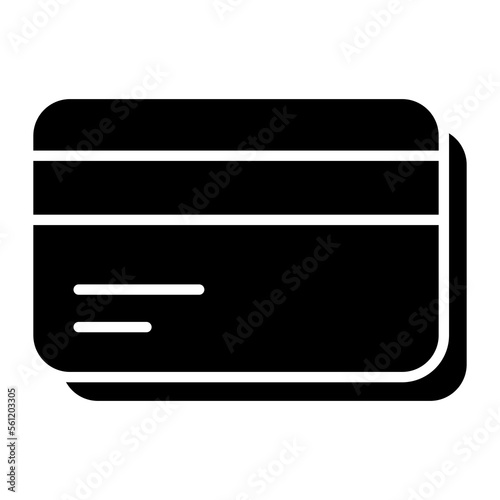 Debit card vector, credit card icon of atm card