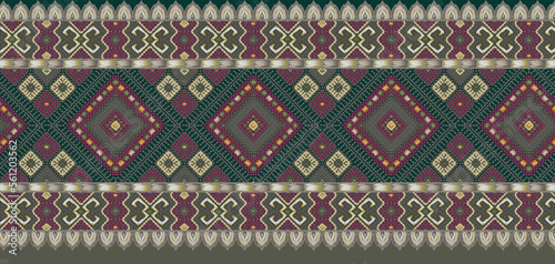 multi colored decorated hand drawn rendered traced ornamental all over base background repeat pattern geometrical texture border ethnic tribal creative design