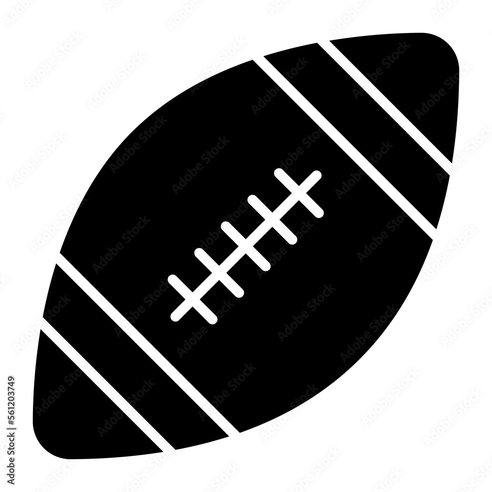 Rugby ball icon for premium use, american ball vector Rugby ball icon for premium use, american ball vector