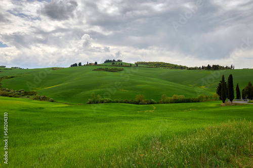 Spring landscape in the rolling hills of Tuscany