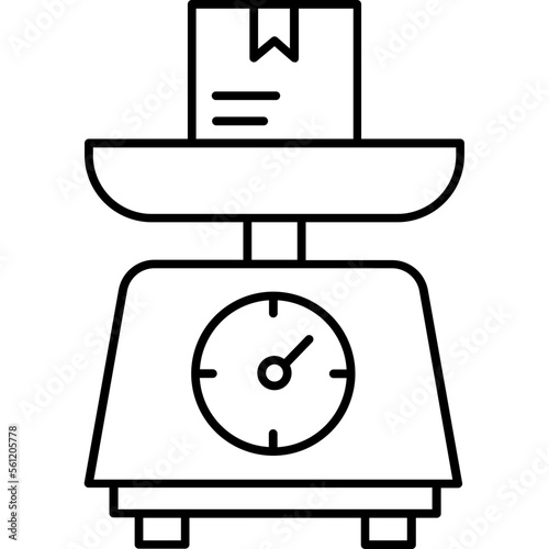 Packaging weight Trendy Color Vector Icon which can easily modify or edit
