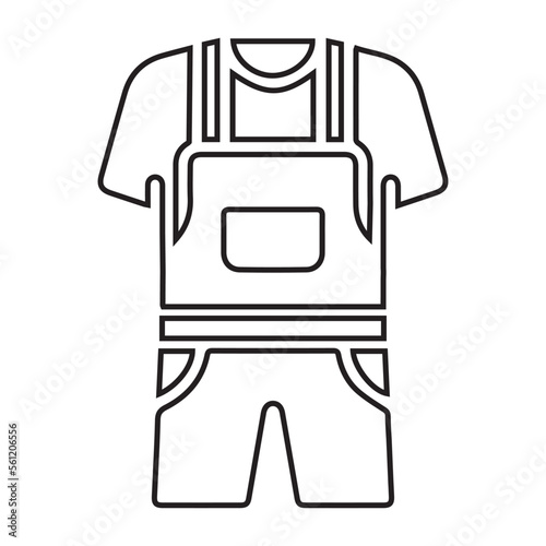 Overalls, jeans, denim icon
