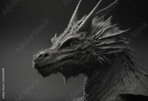 Generative AI.   Realistic Dragon No.12