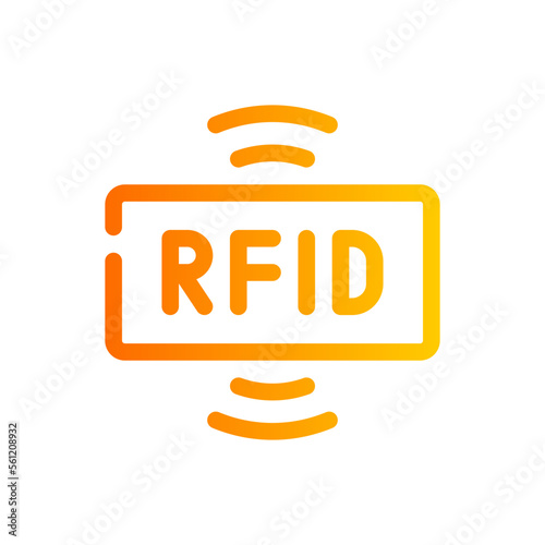 rfid gradient icon