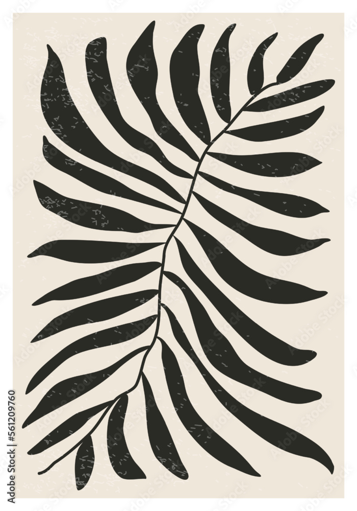 Matisse inspired contemporary collage botanical minimalist wall art poster Matisse inspired contemporary collage botanical minimalist wall art poster