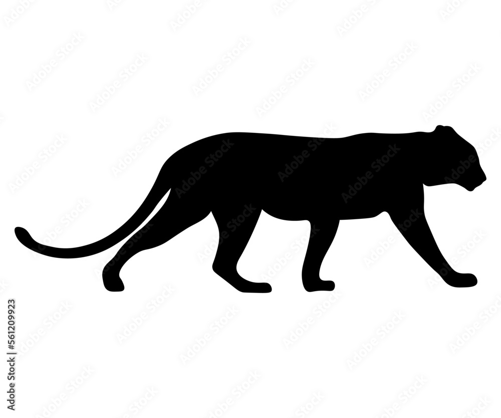 black logo,shadow,figure of a walking panther