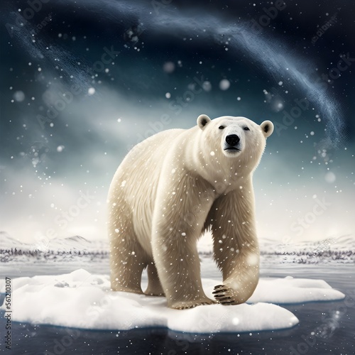 Polar Bear, For Kids, Generative AI, Illustration