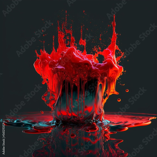 Dynamic Ink Movement Underwater