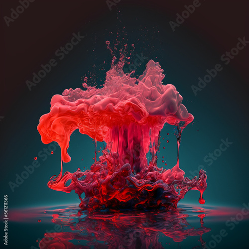 Dynamic Ink Movement Underwater