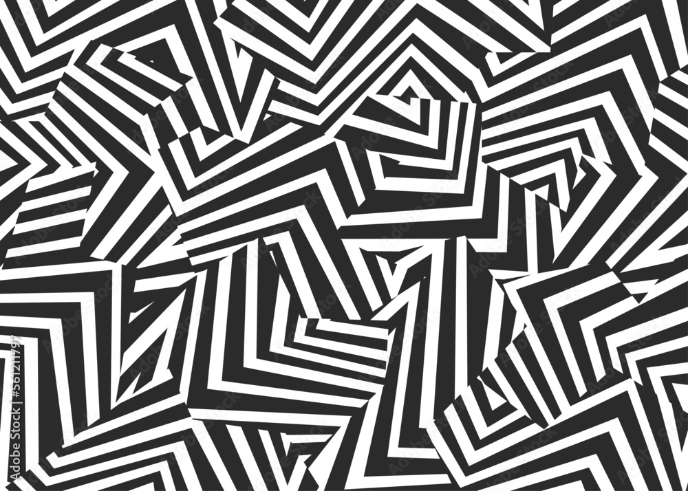 Abstract background with seamless dazzle camouflage pattern - obrazy, fototapety, plakaty 
