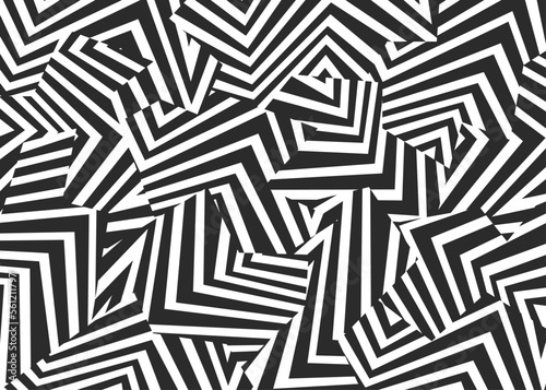 Papier peint Abstract background with seamless dazzle camouflage pattern