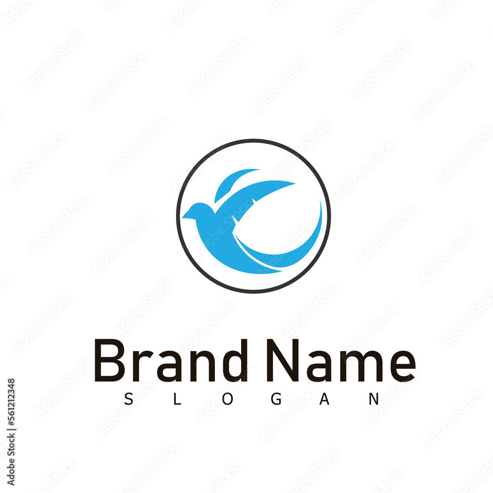 bird logo animal design symbol