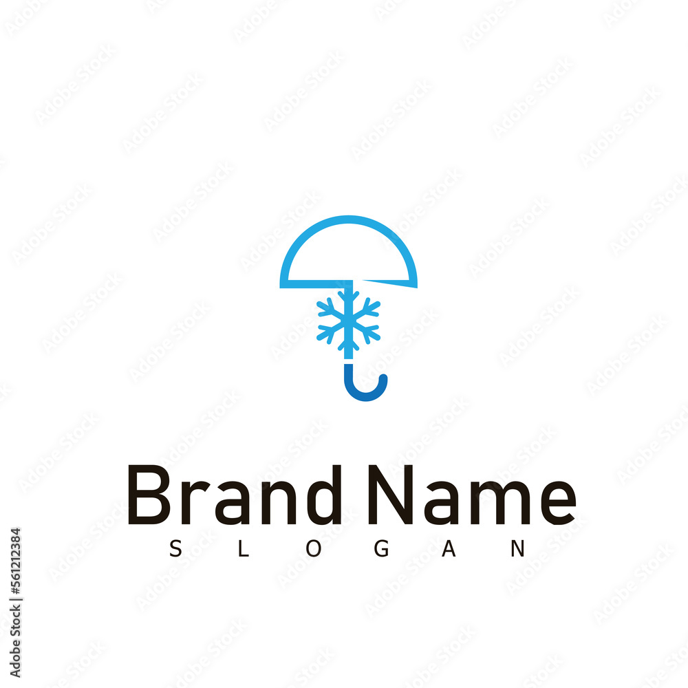 umbrella logo design symbol icon