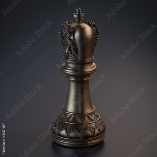 Isolated Chess Piece on White Background