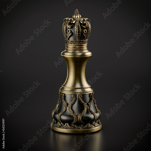 Isolated Chess Piece on White Background